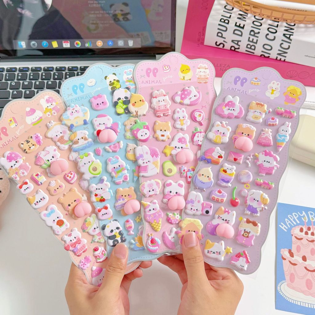 Phone Cases Kids - 4 stuks 3D zachte schattige kont