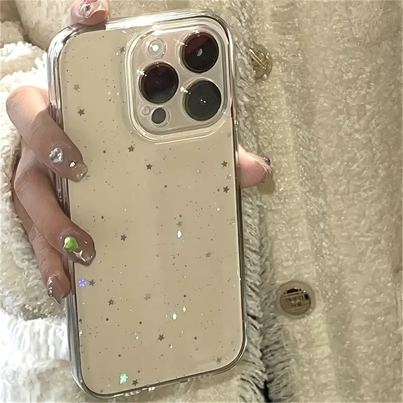 Phone Cases Arc - Glitter Poeder Sparkle Ster Pailletten Transparant