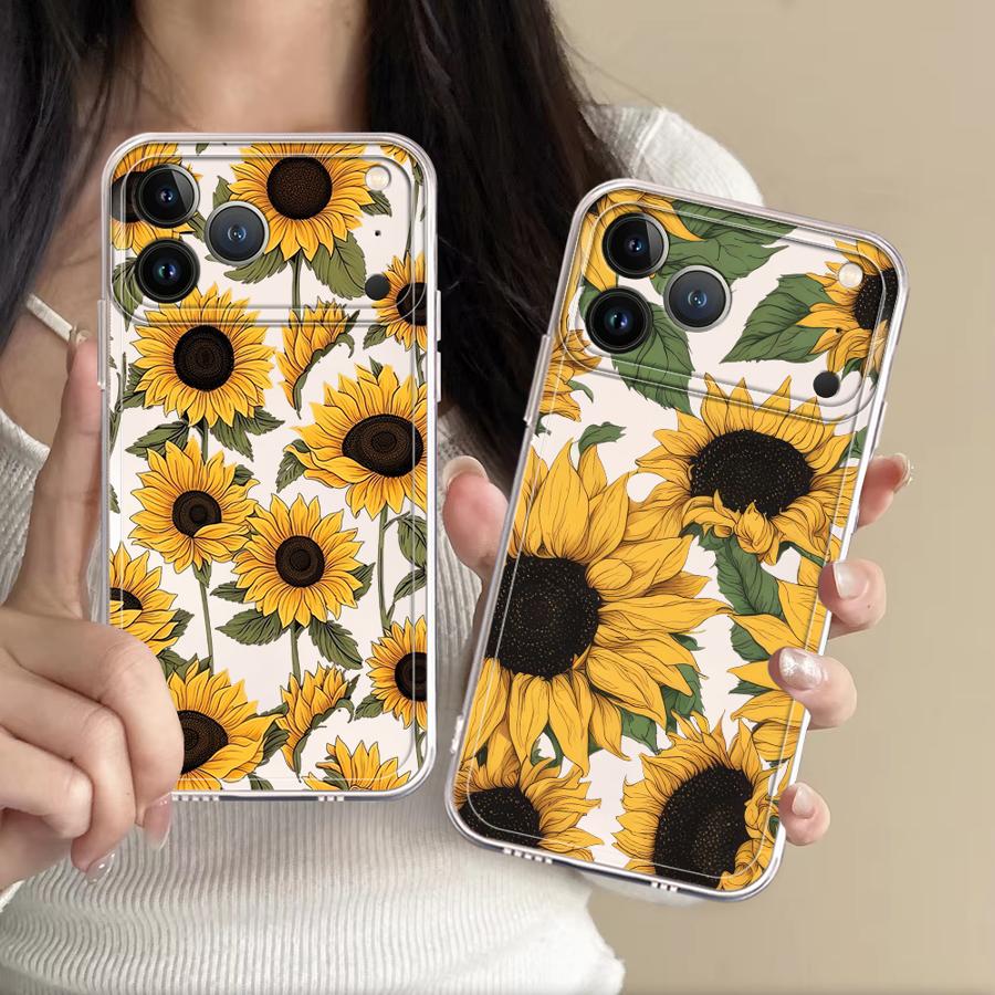 Phone Cases For Iphone 11 - Schattig zonnebloempatroon hoesje voor Apple iPhone
