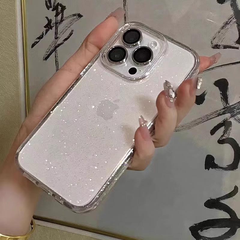 Phone Cases Arc - Luxe Clear Glitter Case Voor iPhone