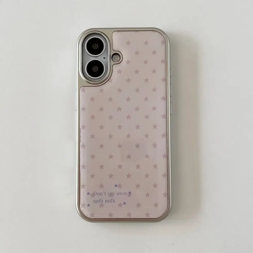 Phone Cases Girls - Gepersonaliseerde telefoonhoes met hartjes, roze sterren