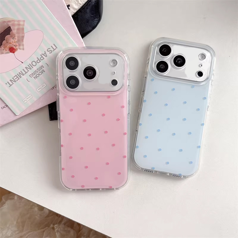Phone Cases Girls - Koreaanse Ins Girl Simpele Blauw Roze