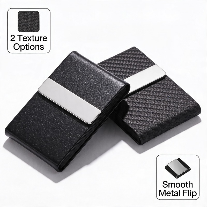 Card Holder Slim Case - 1 stuks visitekaartjeshouder, slanke PU lederen