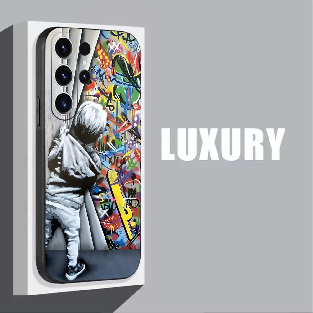 Banksy Graffiti Art Telefoon C - Phone Cases Black recensie en prijs