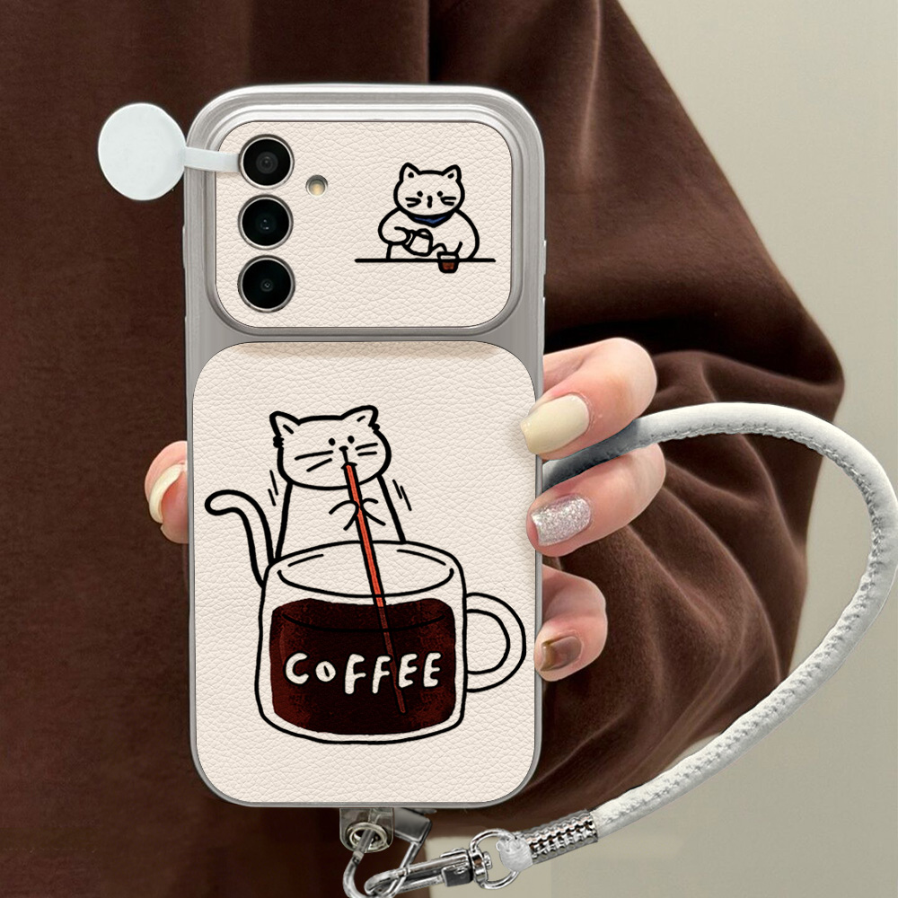 Koffie Schattige Kat Telefoonh - Phone Cases Galaxy S24 recensie en prijs