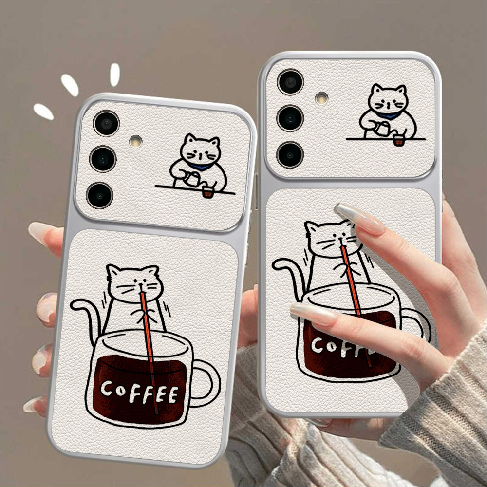 Koffie Schattige Kat Telefoonh - Phone Cases Galaxy S24 recensie en prijs