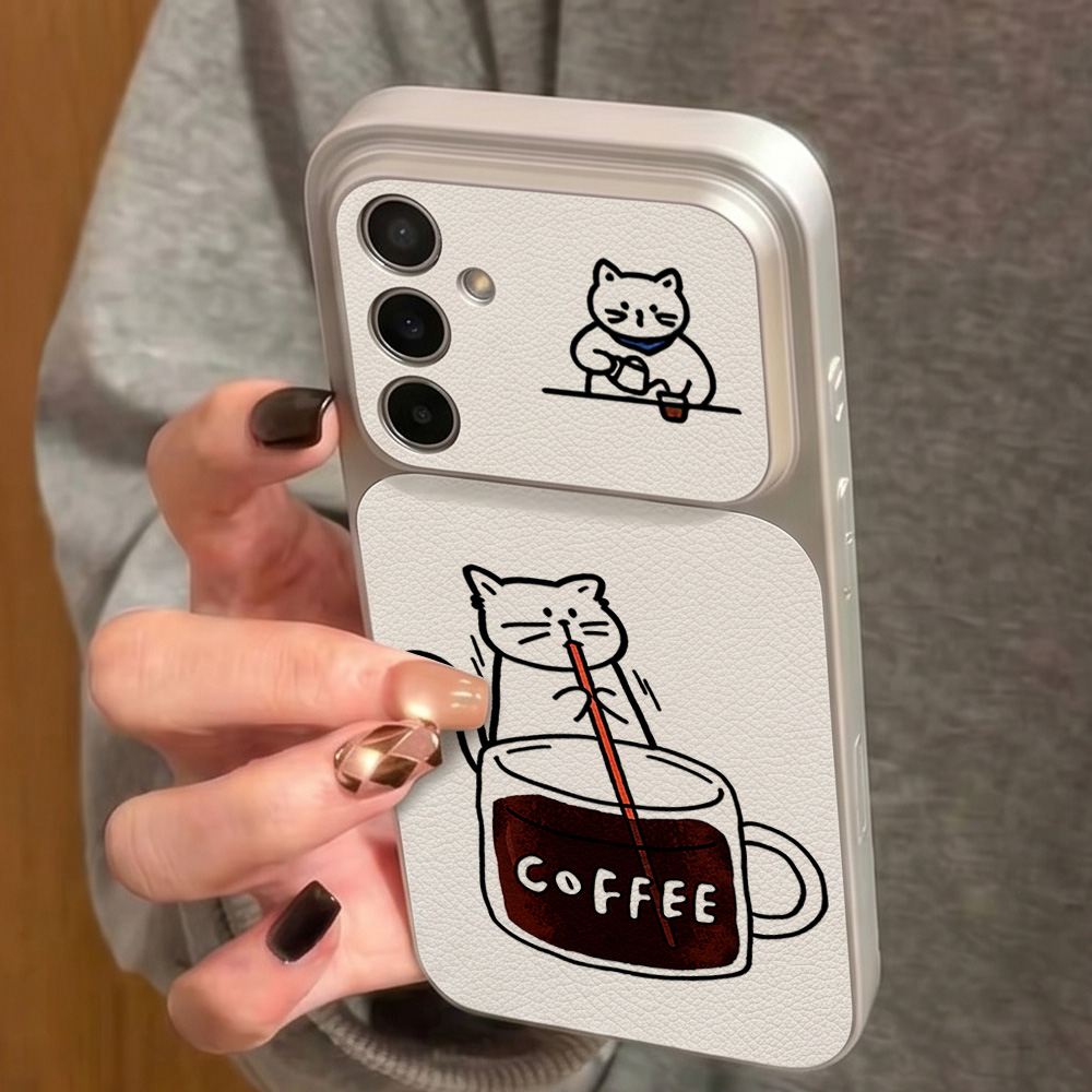 Koffie Schattige Kat Telefoonh - Phone Cases Galaxy S24 recensie en prijs