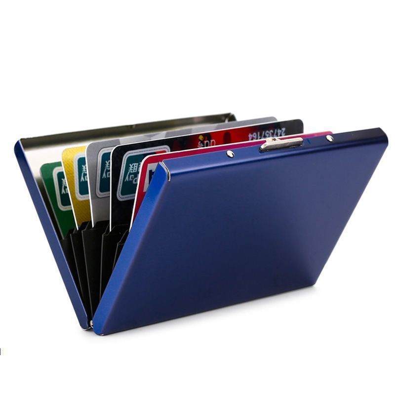 OUIO ​ RFID-blokkerende roestv - Card Holder Slim Case recensie en prijs