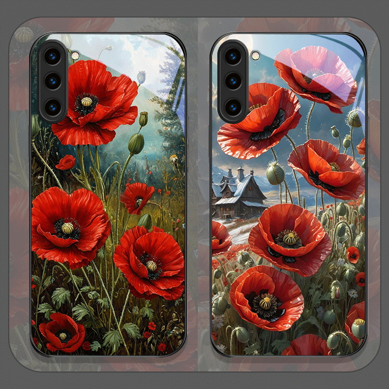 Retro Poppy Bloemen Bloeiend H - Phone Cases Galaxy S26 Ultra recensie en prijs