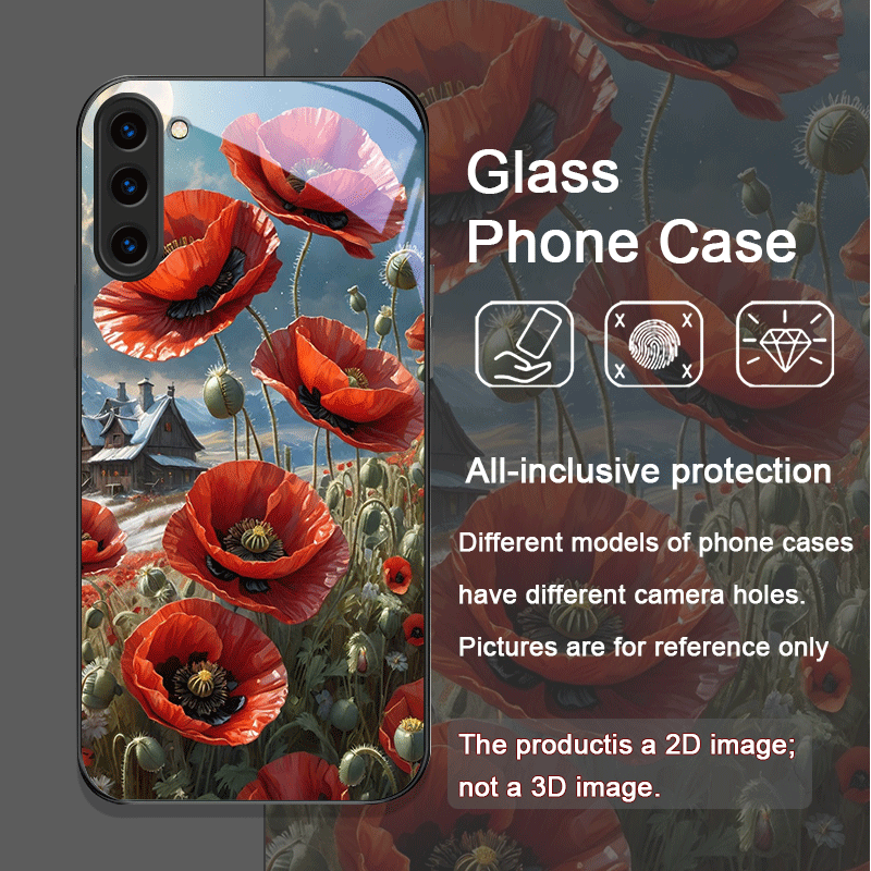 Retro Poppy Bloemen Bloeiend H - Phone Cases Galaxy S26 Ultra recensie en prijs