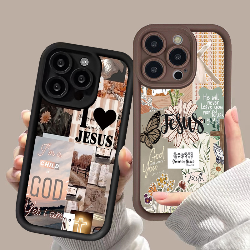 Jezus Collage Patroon Dikke Sc - Phone Cases Arc recensie en prijs