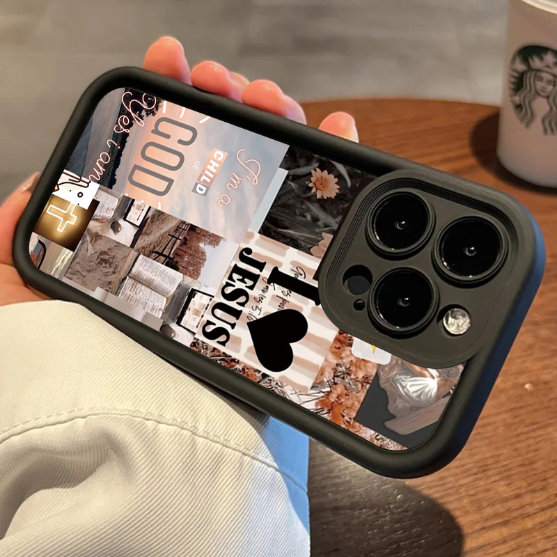Jezus Collage Patroon Dikke Sc - Phone Cases Arc recensie en prijs