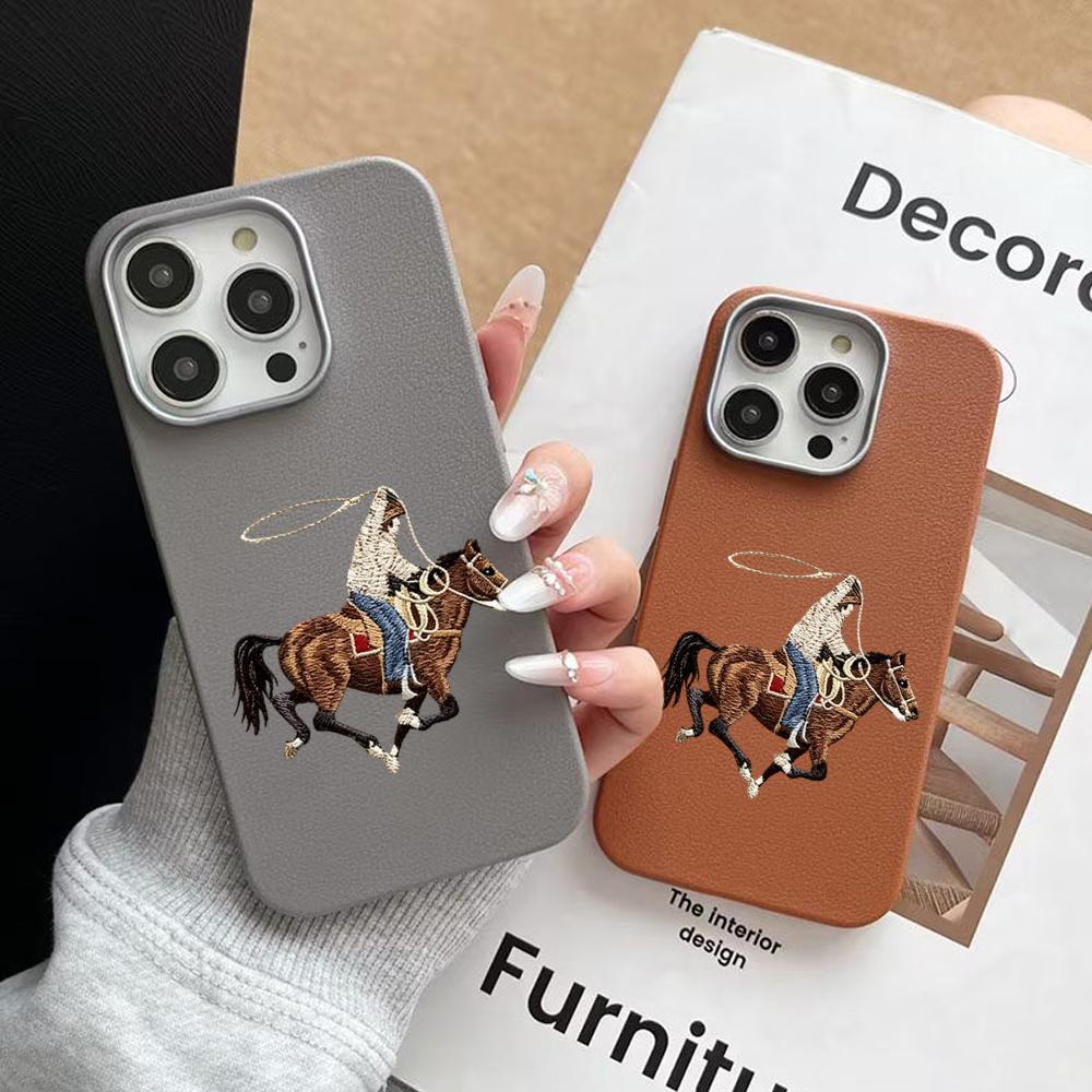 Retro Cowboy Rijdende Paard Pa - Phone Cases Horse recensie en prijs